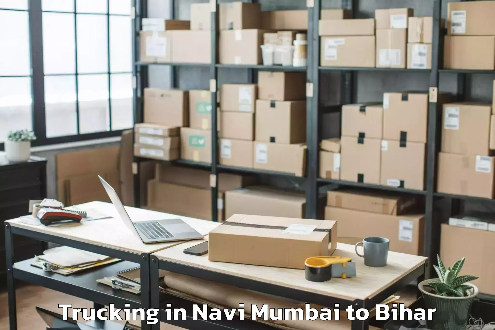 Expert Navi Mumbai to Ghanshampur Trucking